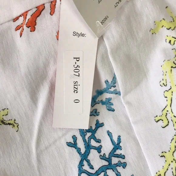 NWT Crazy Larry Ankle Pants in Multi Reef - Picture 7 of 16